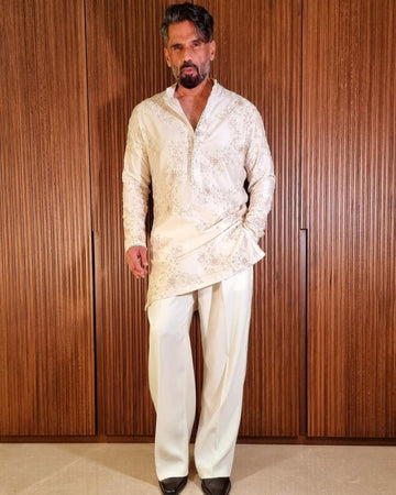 Premium White Party Wear Kurta