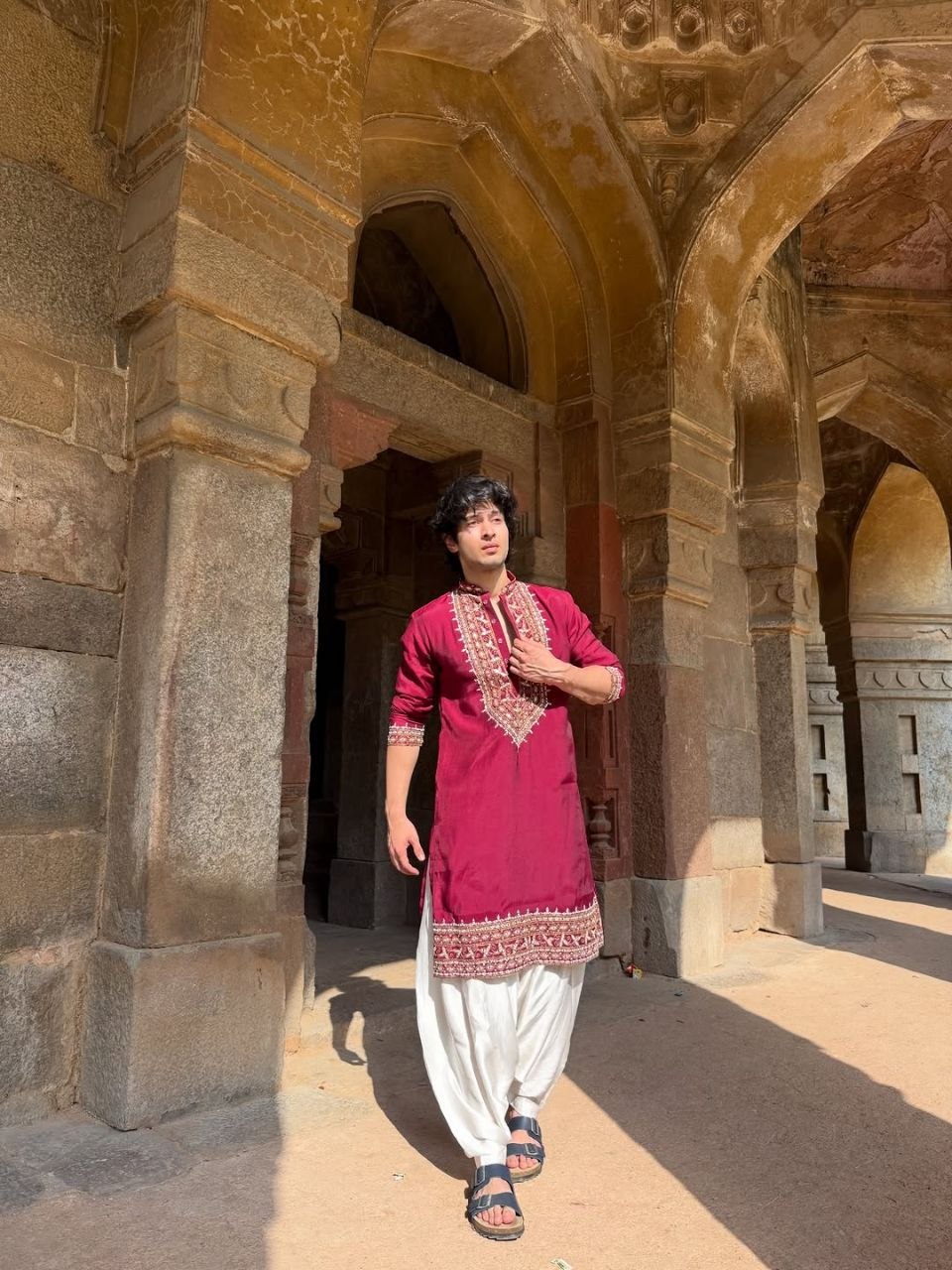 Aaina-Rang Mirror Work Designer Kurta