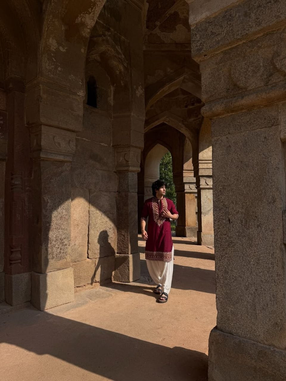 Aaina-Rang Mirror Work Designer Kurta